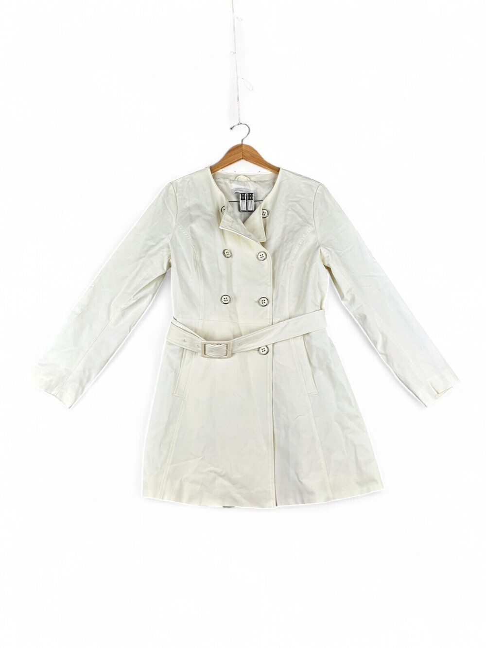 New York & Company Women's Belted Pea Coat Size L